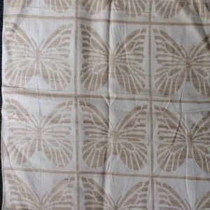 Vintage Kravet Butterfly Embroidered Silk Fabric